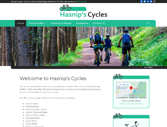 Logo-website-design-hosting-Woodbridge-hasnips-cycles