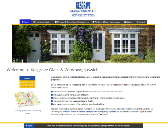 website-design-hosting-Ipswich-Customer-Kesgrave-Glass
